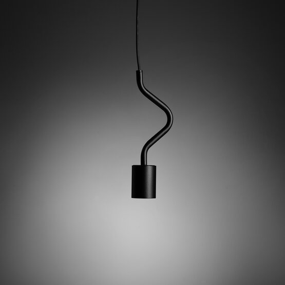 Caos suspended lamp, Suspension lamp in black finish