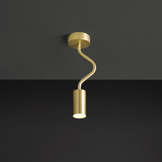 Caos ceiling lamp, Ceiling lamp in gold structure