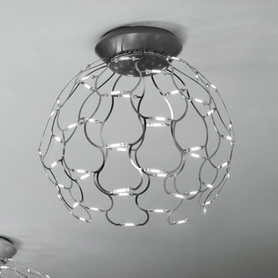 Lamoi ceiling lamp, Led ceiling lamp in black metal