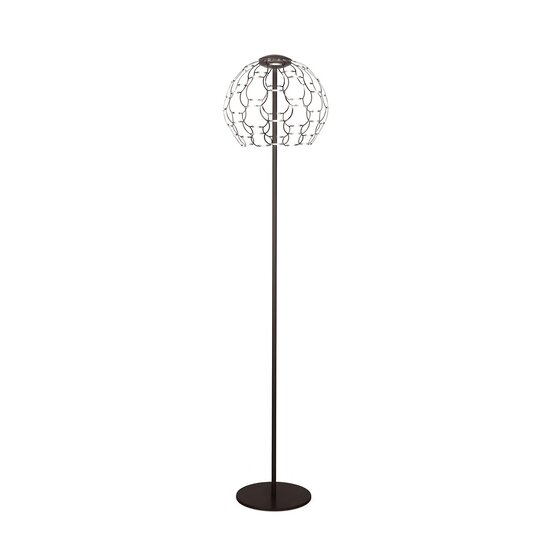 Lamoi floor lamp, Black metal floor lamp with touch dimmer