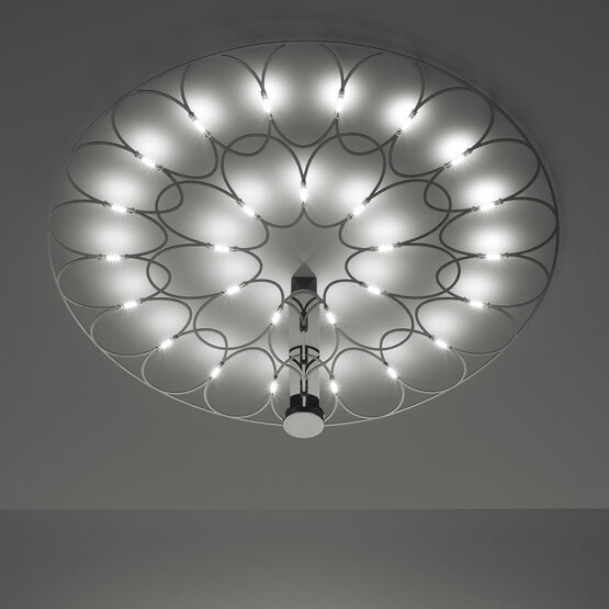 Lafra Ceiling lamp, Led ceiling lamp with black finish